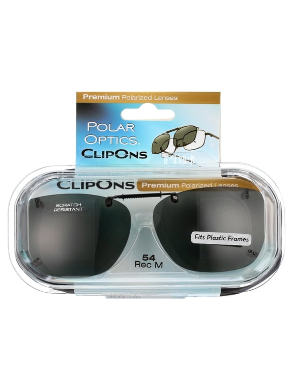 Unisex Rectangle Plastic Clip Ons Sunglasses Gray