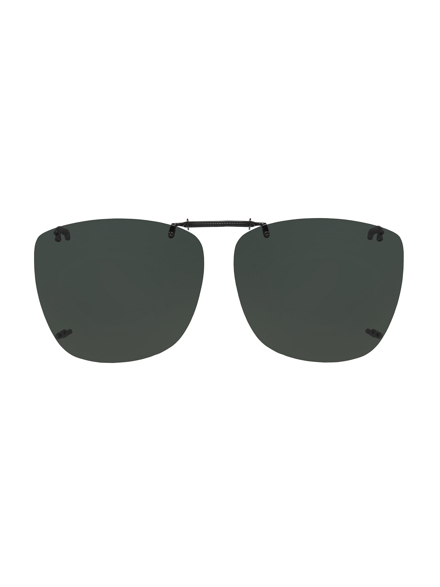 Polar Optics Fashion Unisex Rectangle Fits Over Sunglasses Black