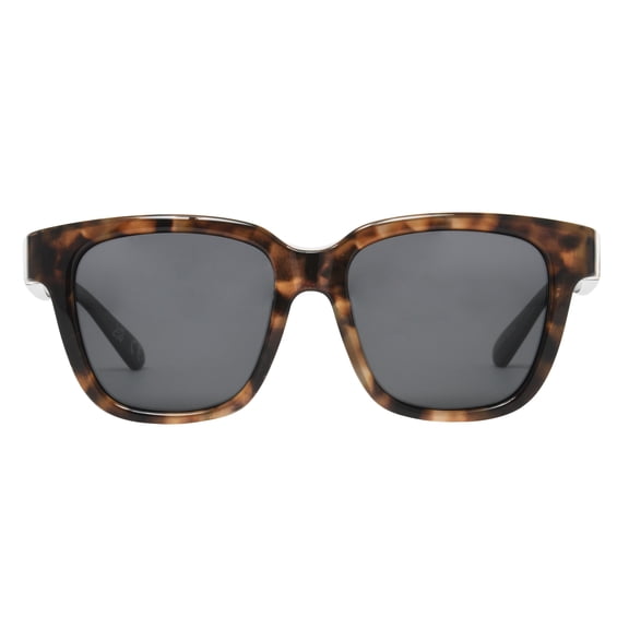 Polar Optics Fashion Women's FO-068 TOR SMK Rectangle Fits over Sunglasses Tortoise