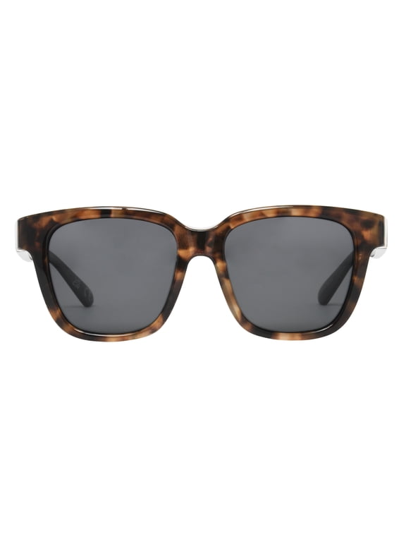 Fashion Women's FO-068 TOR SMK Rectangle Fits over Sunglasses Tortoise