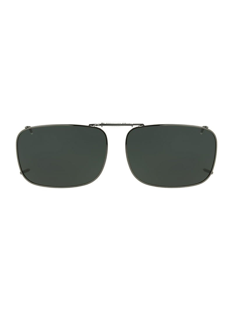 Polar Optics Optical Unisex RECQ 56 ClipOns Sunglasses Black