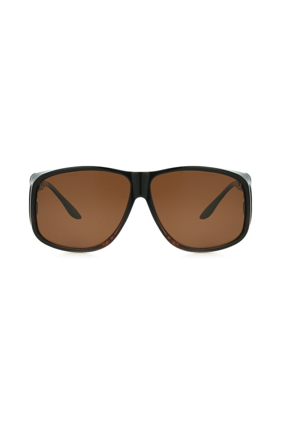 Unisex FO-001 TOR DRV Protective Fits Over Sunglasses Brown