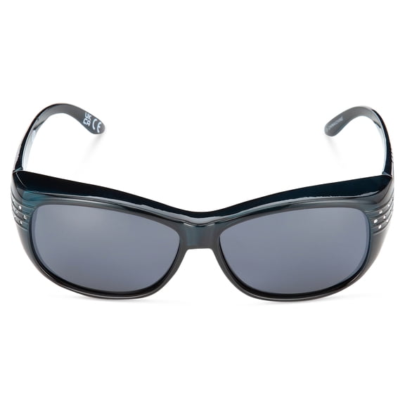 Polar Optics Unisex FO-018 Rectangle Fits Over Sunglasses Teal