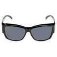 thumbnail image 1 of Polar Optics Unisex FO-027 Square Fits Over Sunglasses Black, 1 of 5