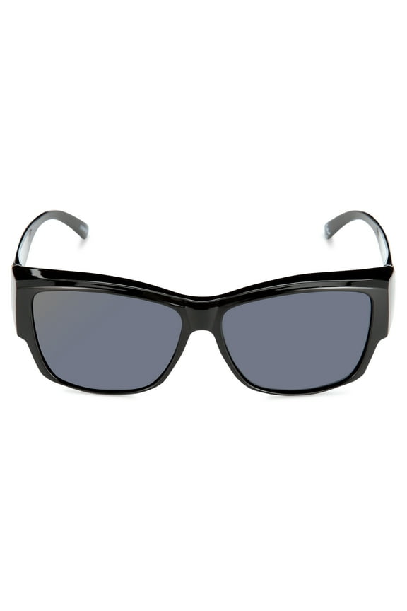 Unisex FO-027 Square Fits Over Sunglasses Black