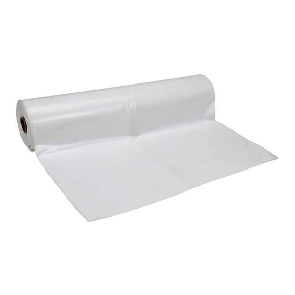 Polar Plastics Construction Film,10 x 100Ft,6Mil,White GW106