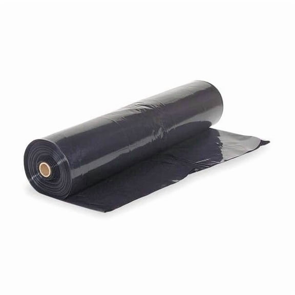 Polar Plastics Construction Film,Roll,4 Mil,Black B204