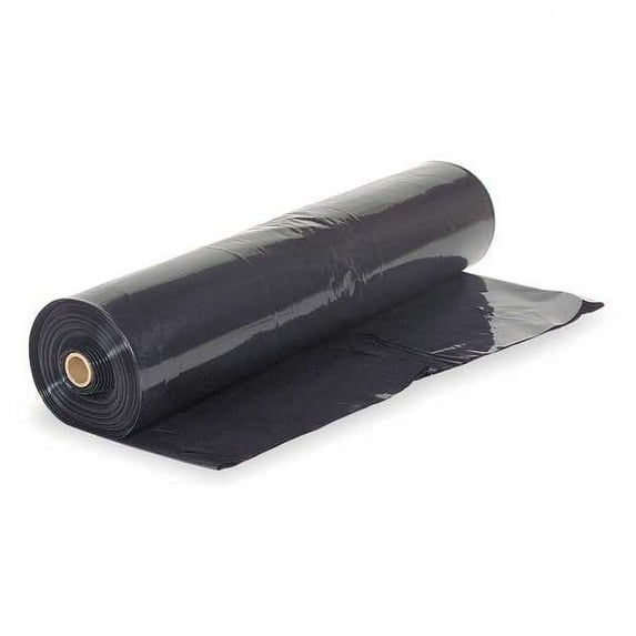 Polar Plastics Construction Film,Roll,4 Mil,Black B204