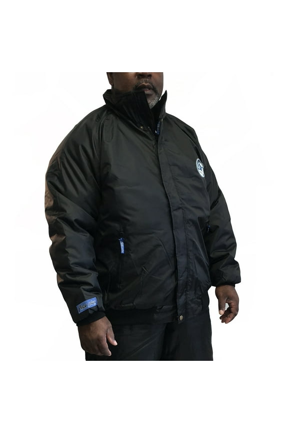 Insulated Black Bomber Winter Jacket for Men