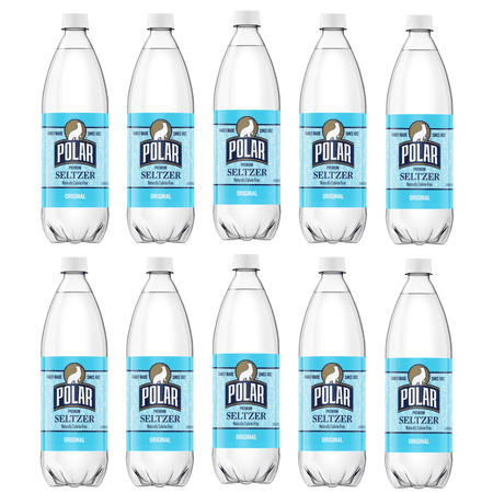 Polar Premium Original Seltzer 1 Liter Bottles Pack of 10