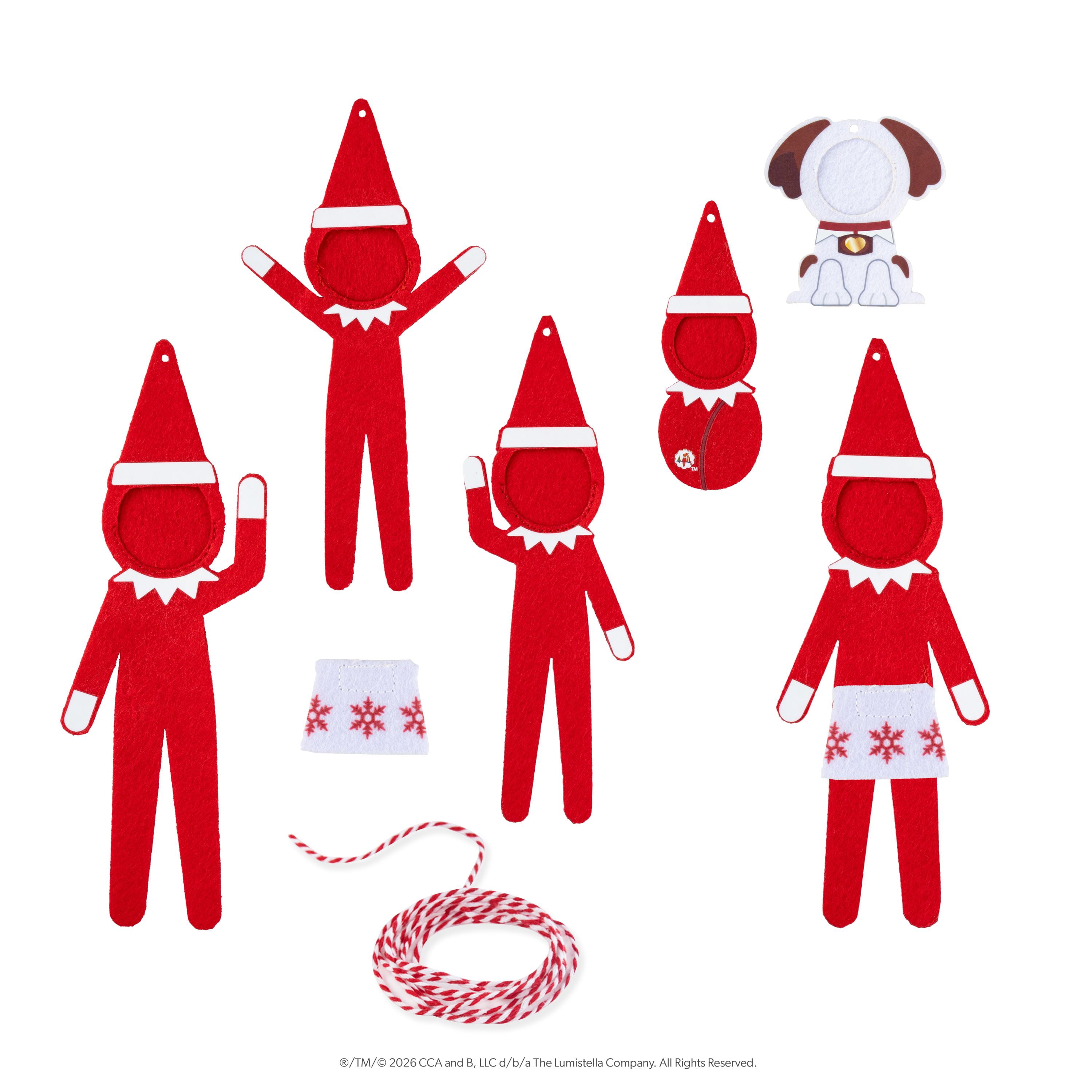 The Elf on the Shelf Polar Props Elfie Selfies Character Ornament Photo Frames
