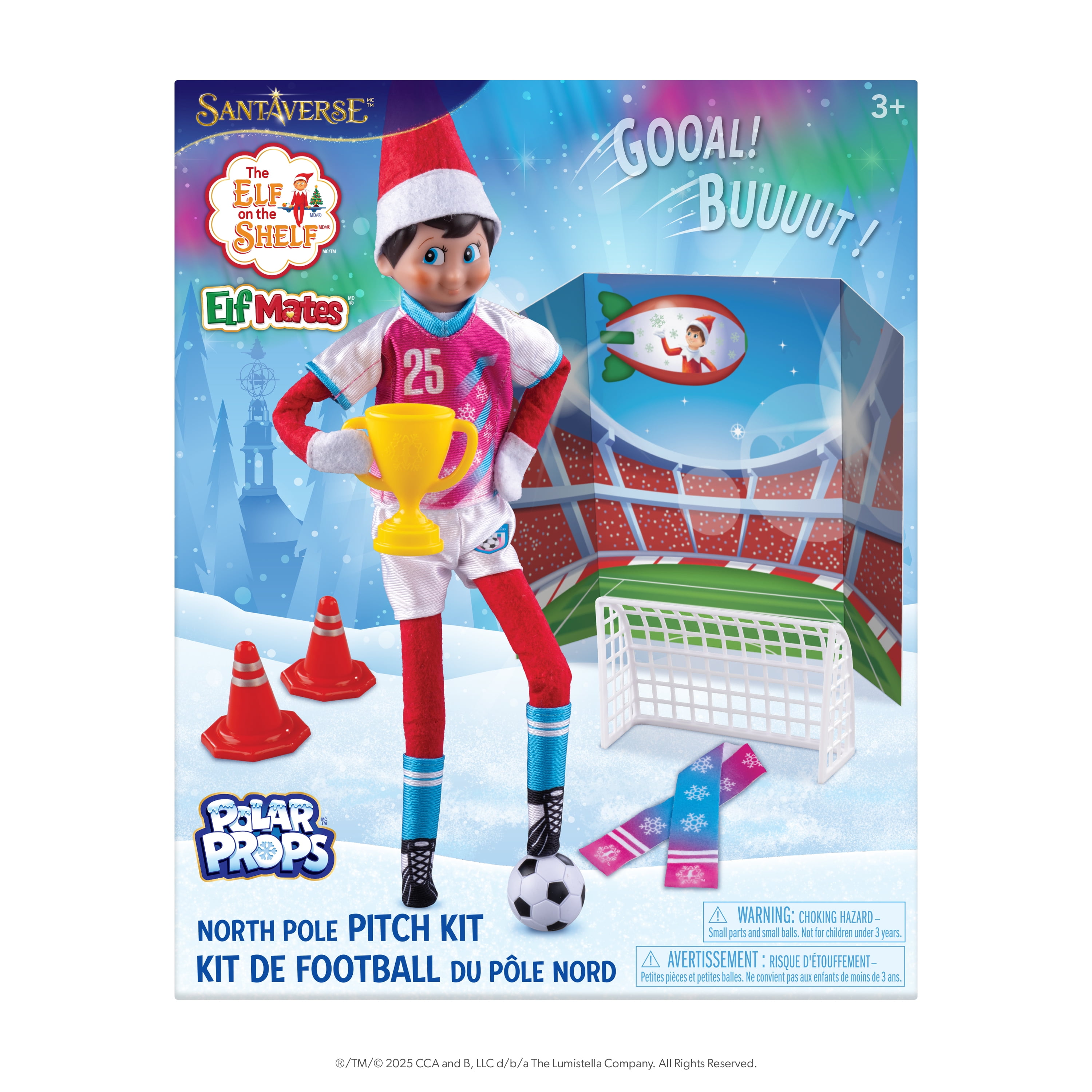 The Elf on the Shelf Polar Props Soccer Set – Scout Elf Accessory Kit