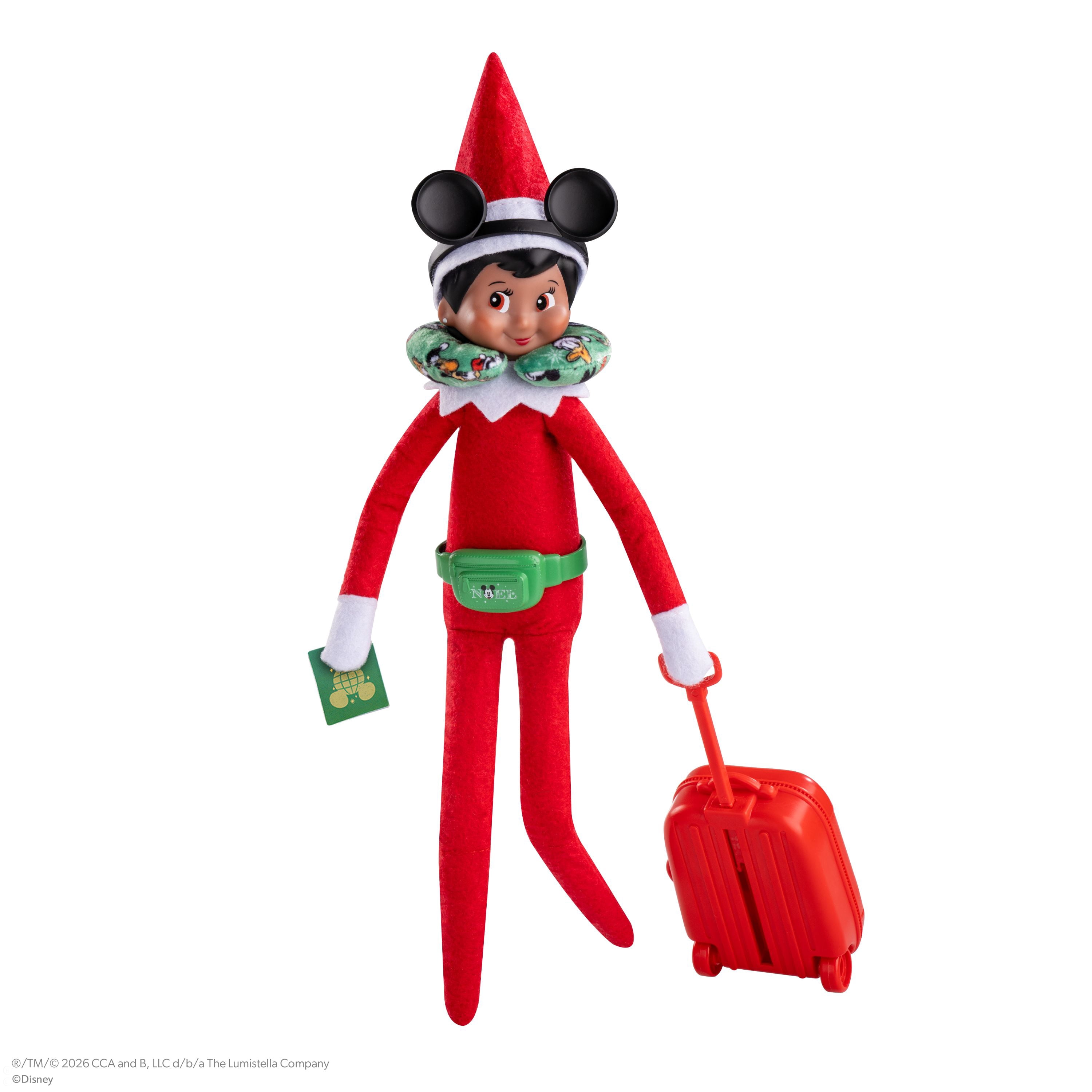 The Elf on the Shelf Disney Mickey Mouse Ready to Roll Elf Travel Kit