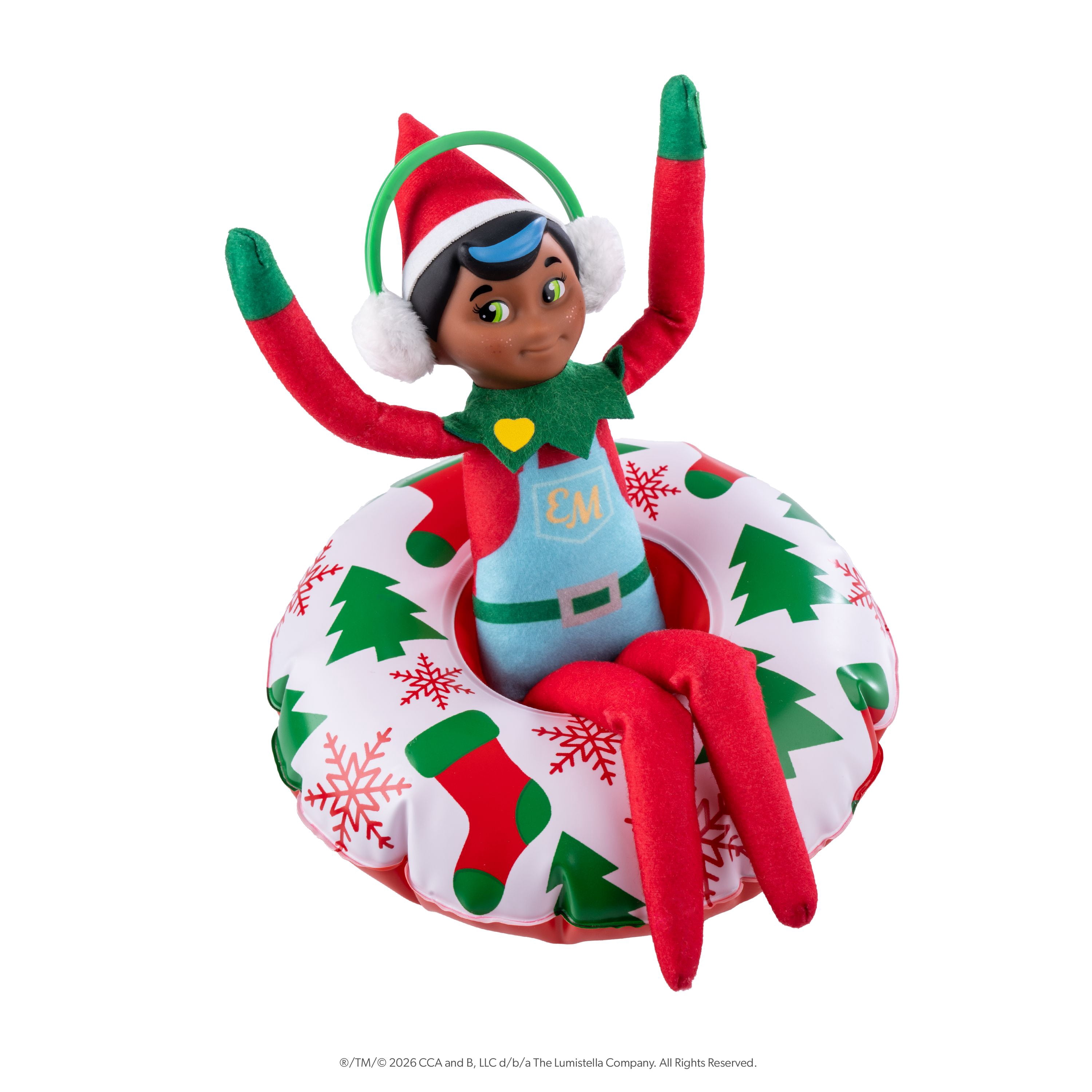 The Elf on the Shelf Polar Props Snow Tube and Earmuffs Adventure Elf Set