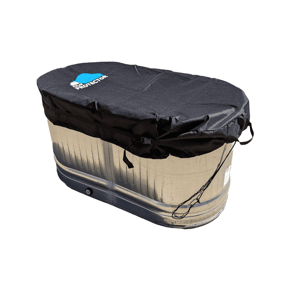 Polar Protector 2 2 4 Galvanized Stock Tank Cover Waterproof 600D Canvas Insulated Cold-Plunge/Ice-Bath & Raised Garden Bed Fit