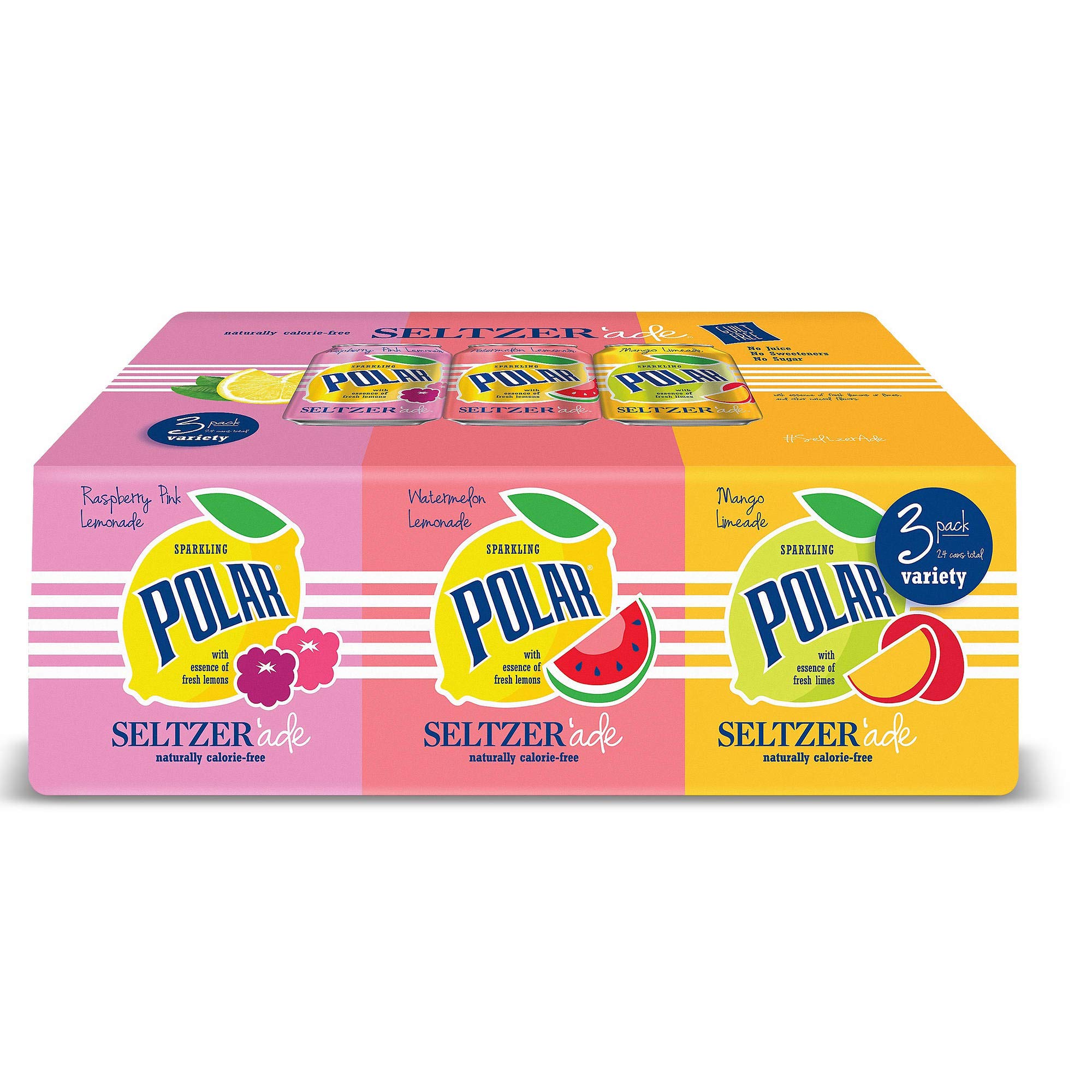 Polar Seltzer, Ade Sparkling 24 Piece Variety Pack