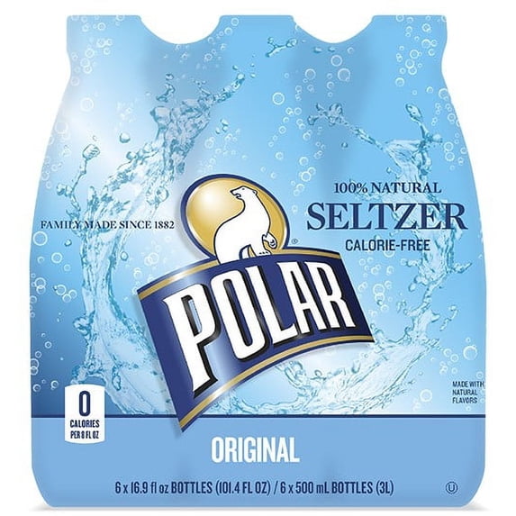 Polar Seltzer Orig Pet 0.5L 6Pkx4