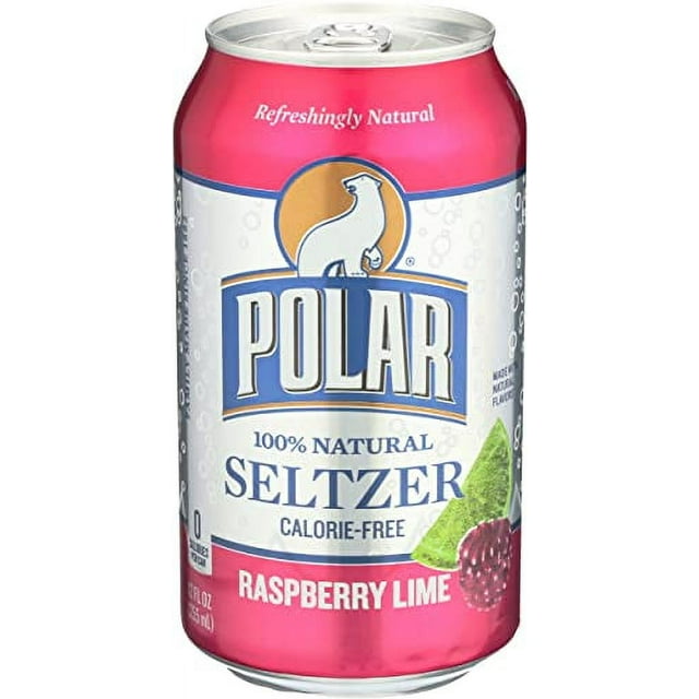 Polar Seltzer Water, Raspberry Lime, 12 fl oz