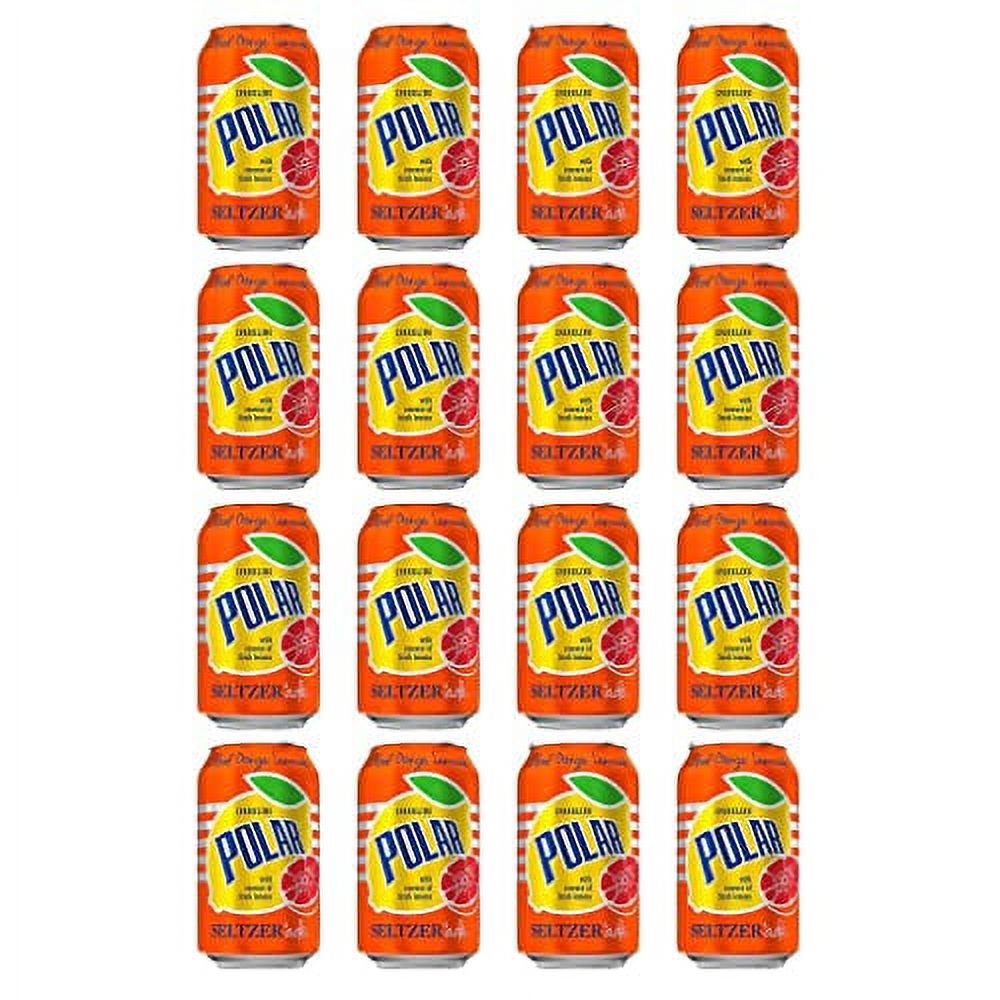 Polar Seltzerade Blood Orange Lemonade Sparkling Water 12 Fl Oz 16 Pack