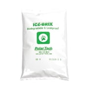 Ice-Brix Poly Pouch, Reuseable, Biodegradable, Leakproof, 8 oz., PK18 BD 8