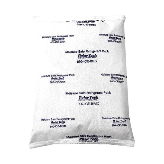 Polar Tech Industries Ice-Brix Moisture Safe, Reuseable, 8 oz.,PK18 TP 8/MS