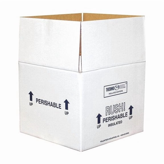 Polar Tech Industries Insulated Shipping Bio Foam & Carton, 1-5 Day,PK2 53XM42