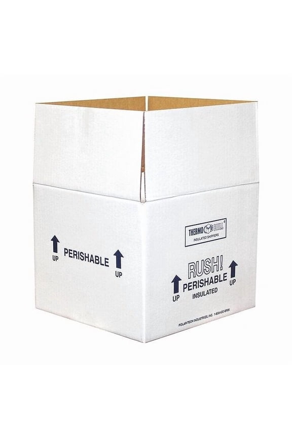 Industries Insulated Shipping Bio Foam & Carton, 1-5 Day,PK2 53XM42