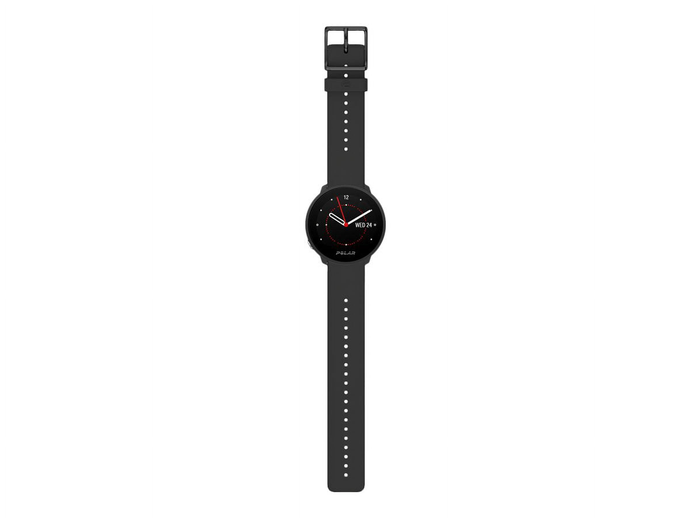 Polar Unite - Sport watch with band - silicone - black - band size