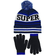 Polar Wear Boy's Knit Hat & Gloves Set in 3 Fun Designs