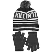 Polar Wear Boy's Knit Hat & Gloves Set in 3 Fun Designs