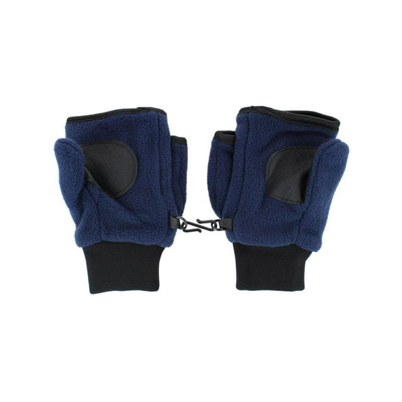 Polar Wear Kid's 2-4 Winter Fleece Convertible Fingerless Glove to Mitten
