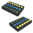 thumbnail image 1 of Polar Whale 2 Coffee Espresso Capsule Drawer Organizer Tray Inserts Compatible with Nespresso Vertuo VertuoLine Kitchen Home Office Waterproof Washable Black Foam 21 Compartment 10.9 x 14.9 inches, 1 of 8