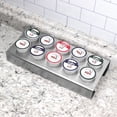 thumbnail image 1 of Polar Whale Brushed Stainless Steel Coffee Pod Organizer Storage Tray Counter Stand or Wall Mount Compatible with Keurig K-Cup Kcup for Kitchen Home Office Waterproof 12 x 5.25 inches Holds 10, 1 of 7