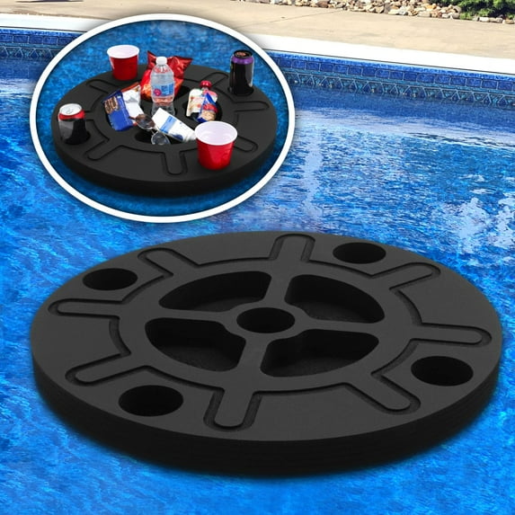 Polar Whale Products HOU1000233 Floating Refreshment Tray 2Ft Wide Ship Wheel