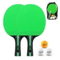 thumbnail image 1 of Polar Wood Table Tennis Racket Set 2 Paddles, 3 Balls, and Carry Bag Suitable for 2 Players, 1 of 7
