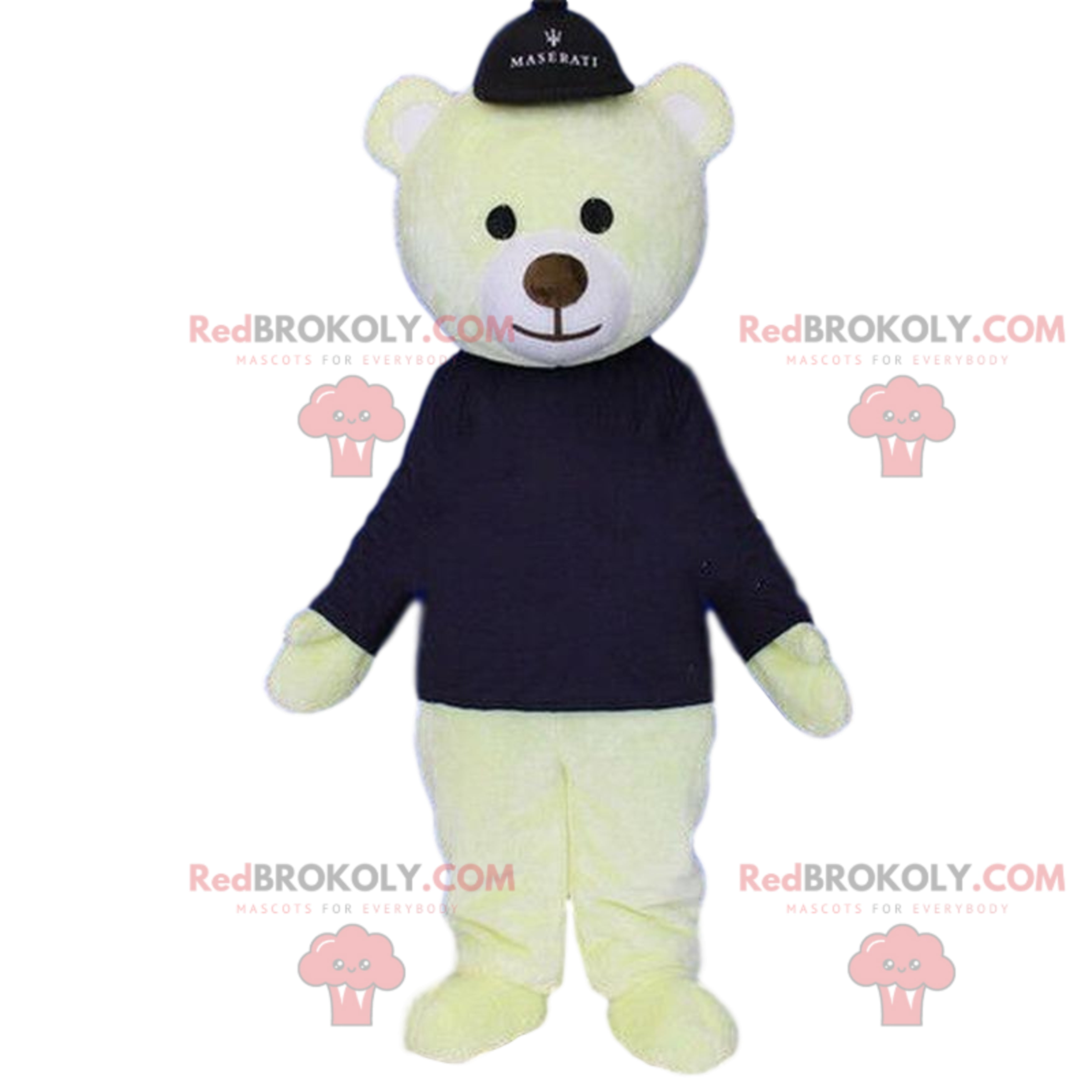 Polar bear mascot, polar bear, teddy bear costume