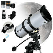 PolarLink 114EQ Refractor Telescope   114mm 4.49  aperture 500mm Focal Length Telescope - Manual German Equatorial Telescope   Bonus Smartphone Adapter and remote shutter