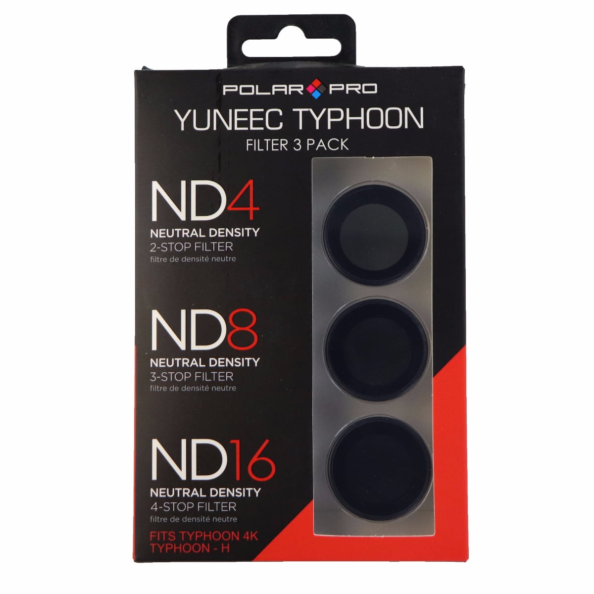 PolarPro 4K Filter for Yuneec Typhoon Camera Drone, Black, 3 Count ...