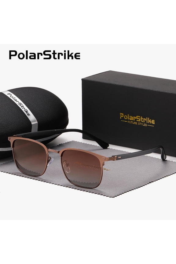 PolarStrike Unisex Stylish Full-frame Polarized Sunglasses Outdoor Activities Square Frame Sunglasses