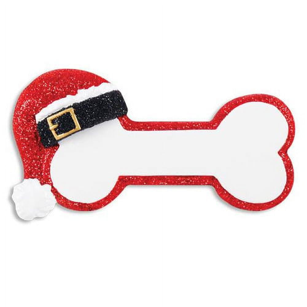 PolarX Ornaments Santa Dog Bone Ornament