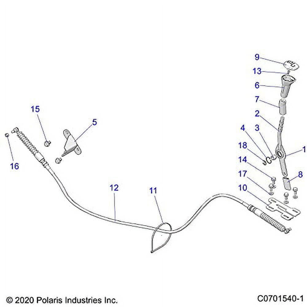 Polaris 1543750 WELDSHIFT LEVER RZR 1000 XP