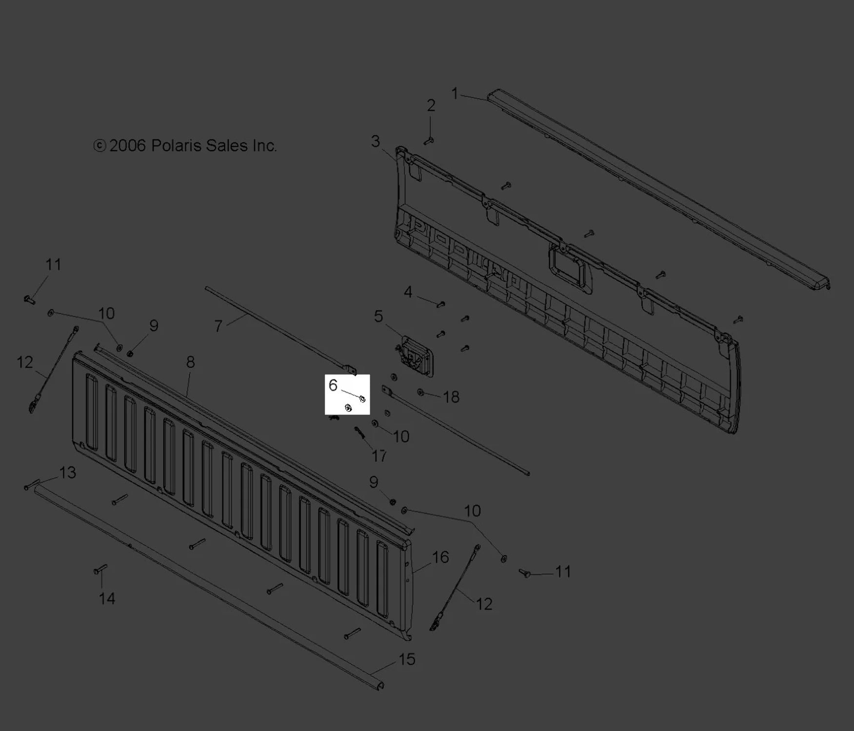 Polaris 20062009 Ranger Washer Wave 7556358 New OEM