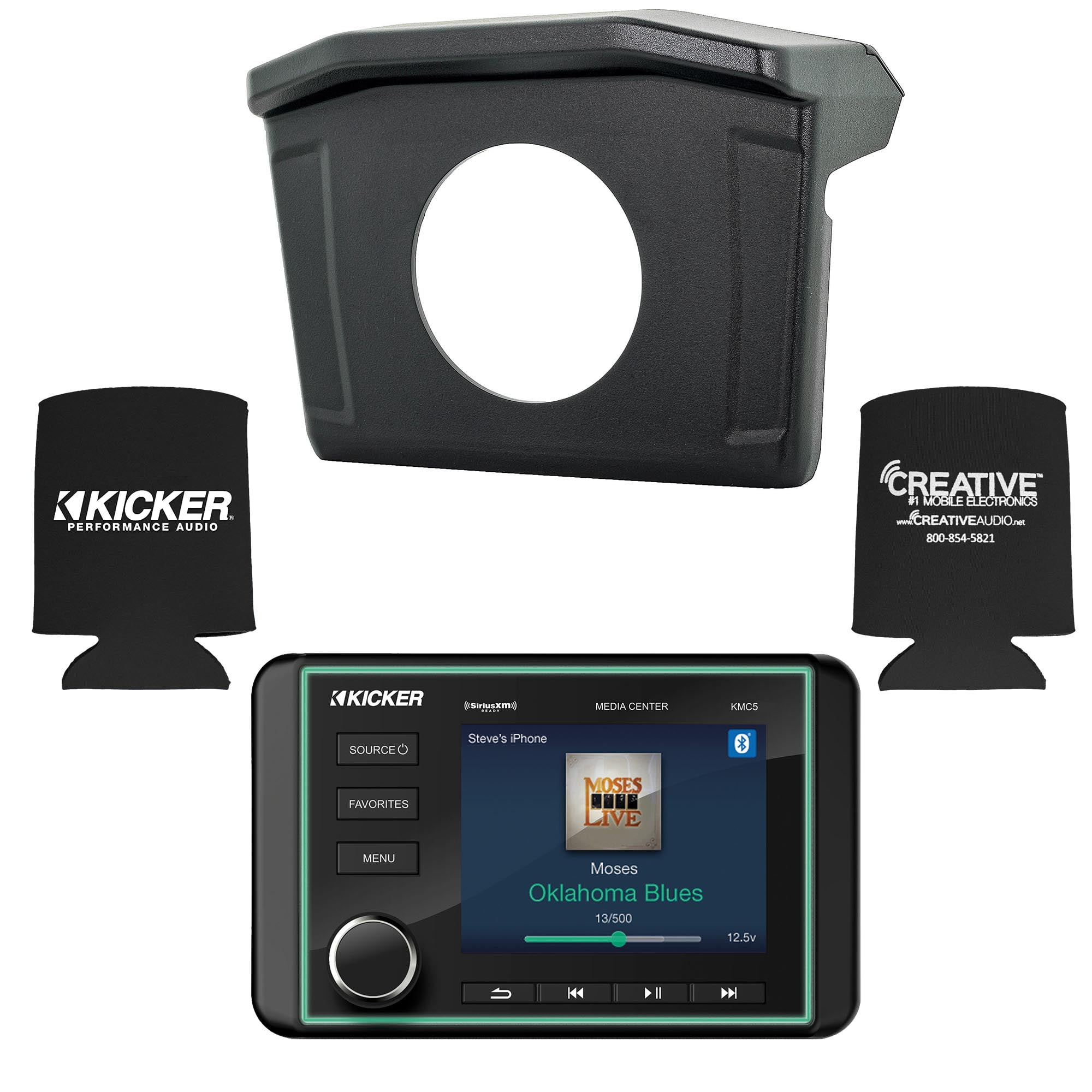 Polaris 201318 RANGER SPXRNGDASH Radio Mounting Kit and KICKER 46KMC5