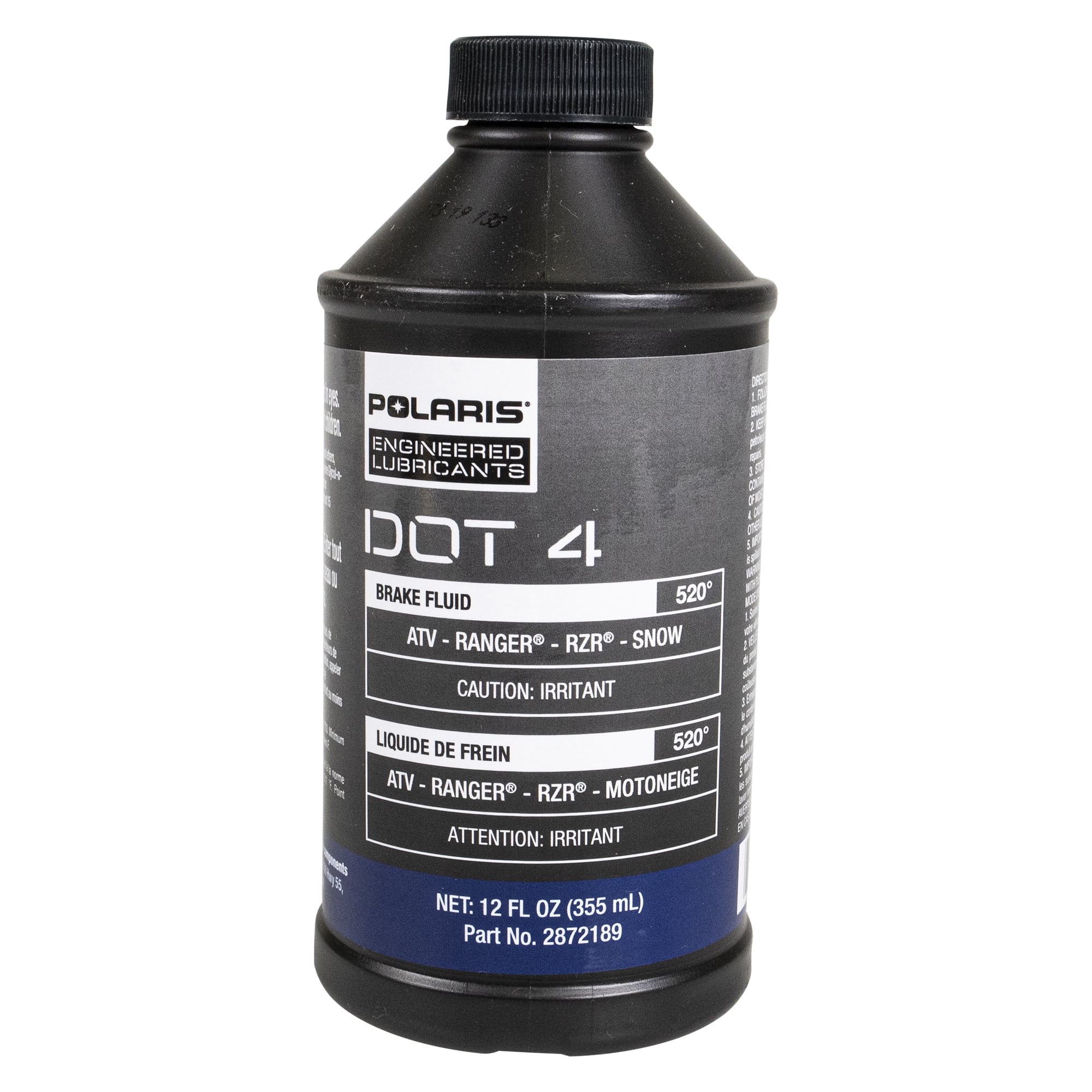 Polaris 2872189 Genuine OEM 12oz DOT 4 Brake Fluid For