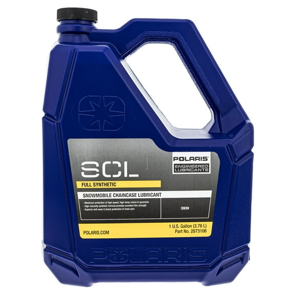 Polaris 2873106 SCL Full Synthetic Snowmobile Chaincase Lubricant 1 Gallon