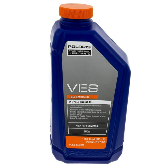 Polaris 2877882 VES Full Synthetic 2-Cycle Engine Oil 1 Quart Bottle Snowmobiles