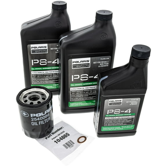 Polaris 2879323 PS-4 Oil Change Kit for 2015-2018 RZR S 900 EPS