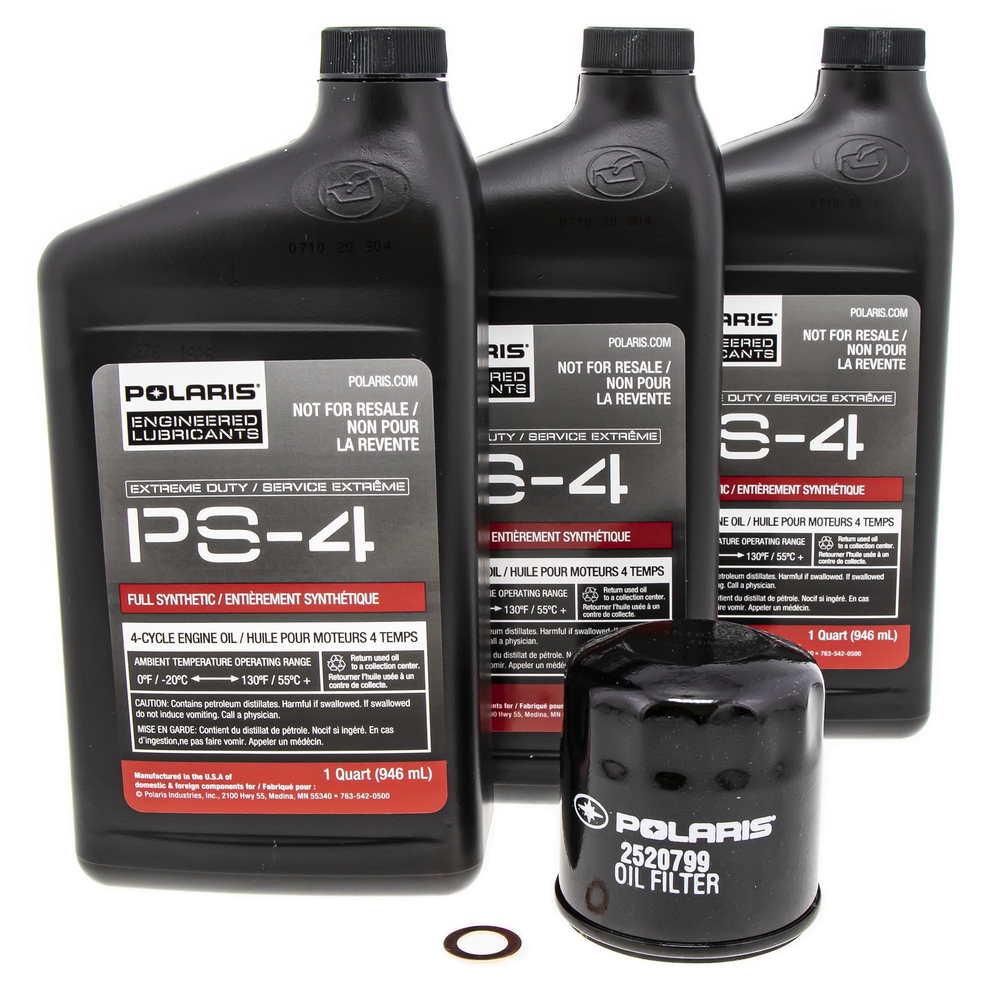 Polaris 2881697 Genuine OEM PS-4 Extreme Duty Oil Change Kit 4-Cycle ...