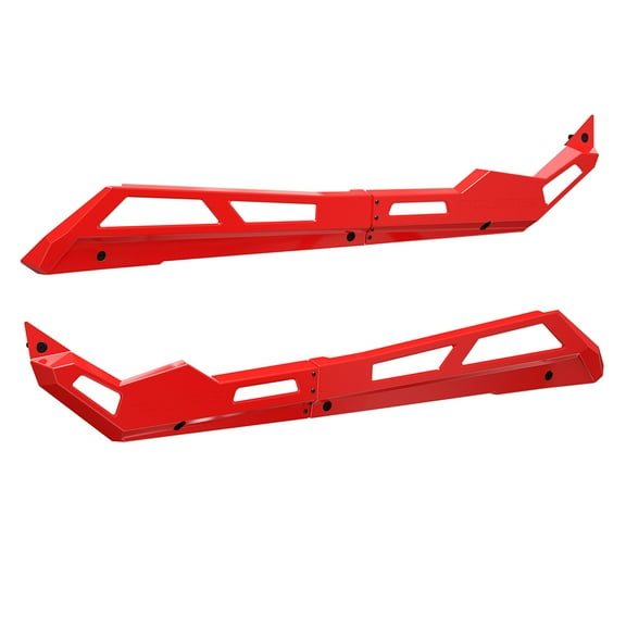 Polaris 2883987-293 Red Low Profile Rock Sliders 4-Seat 2020-2022 RZR Pro XP 4