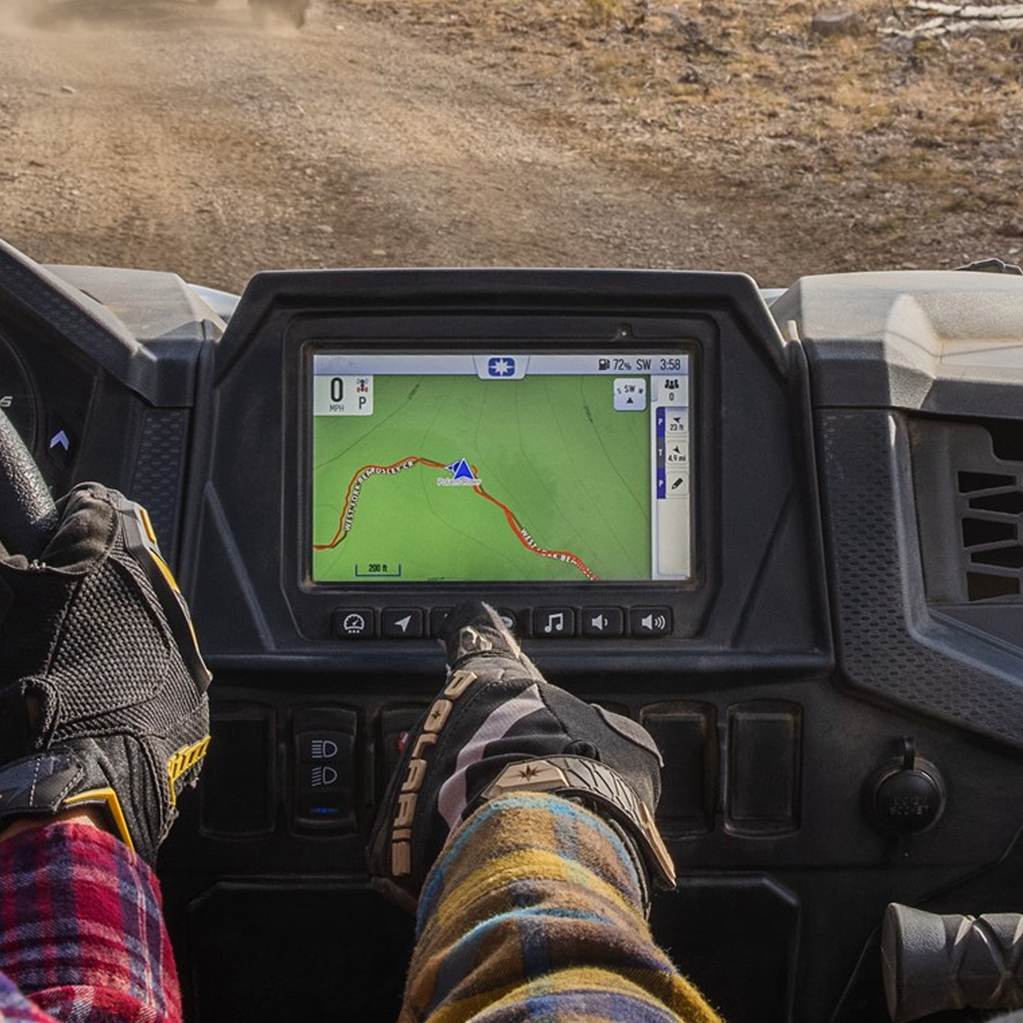 Polaris 2884731 Ride Command 7" Display Mount Kit with Wiring Harness